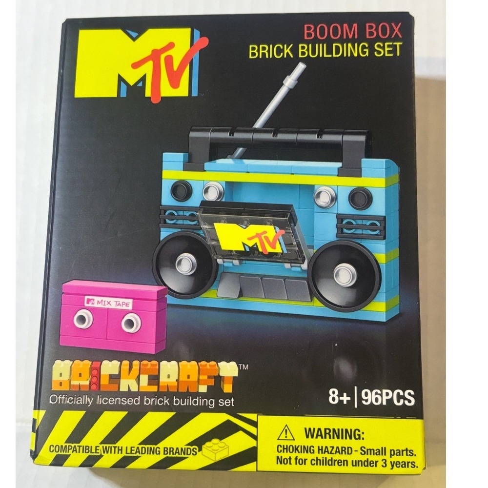 MTV Boom Box Brick Building Set Brickcraft 72007MTV 90s Retro 96 Pieces New